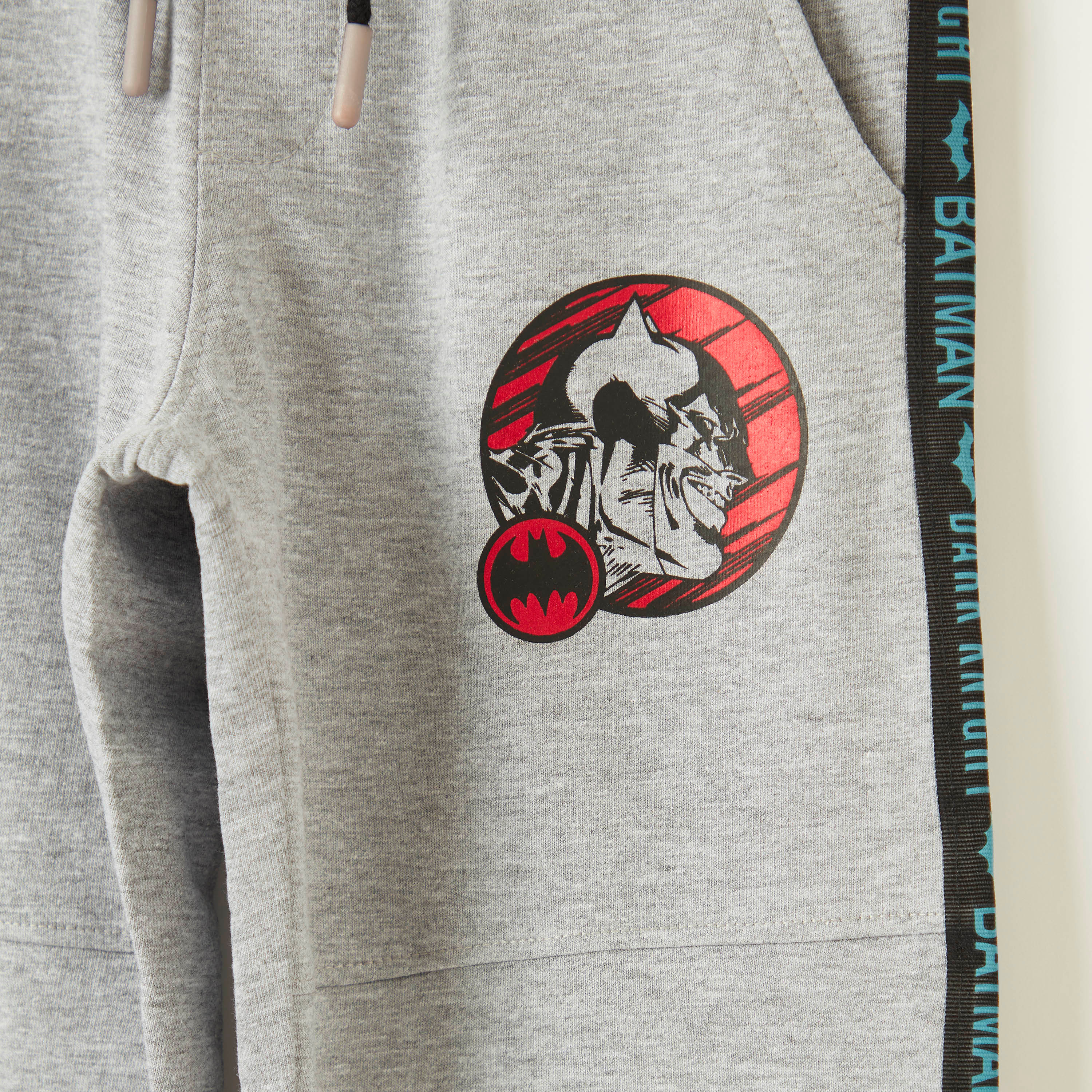 Batman Print Joggers with Elasticated Drawstring Closure-boys-clothing-bottoms-joggersandtrackpants-image-3