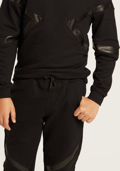 Iconic Tape Detail Sweatshirt with Jog Pants