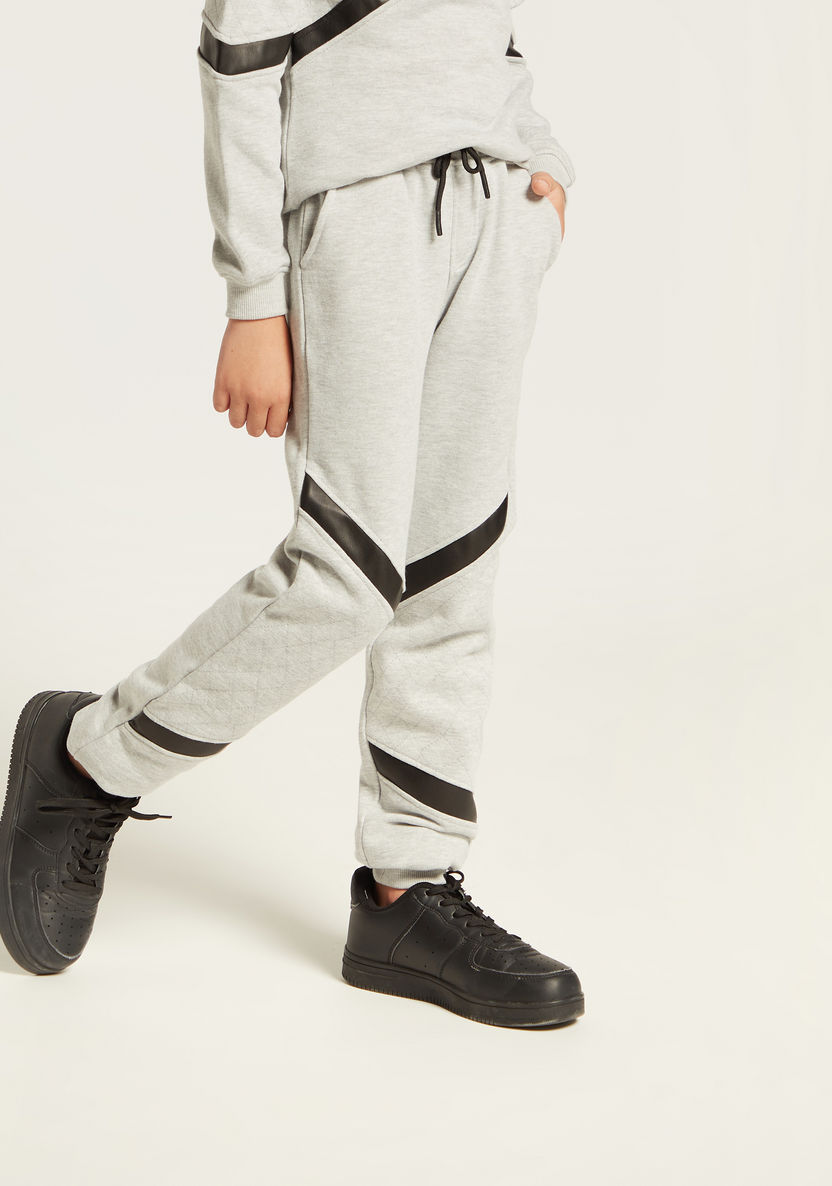 Iconic Tape Detail Sweatshirt with Jog Pants-Clothes Sets-image-3