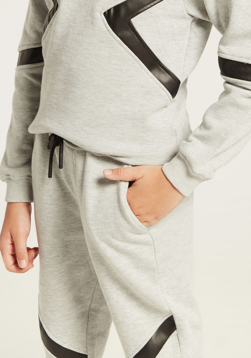 Iconic Tape Detail Sweatshirt with Jog Pants-Clothes Sets-image-4