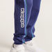 Kappa Printed Knit Jog Pants with Pocket Detail and Drawstring Closure-Joggers-thumbnail-2