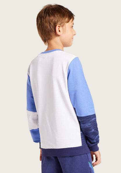 Kappa Printed Pullover with Long Sleeves