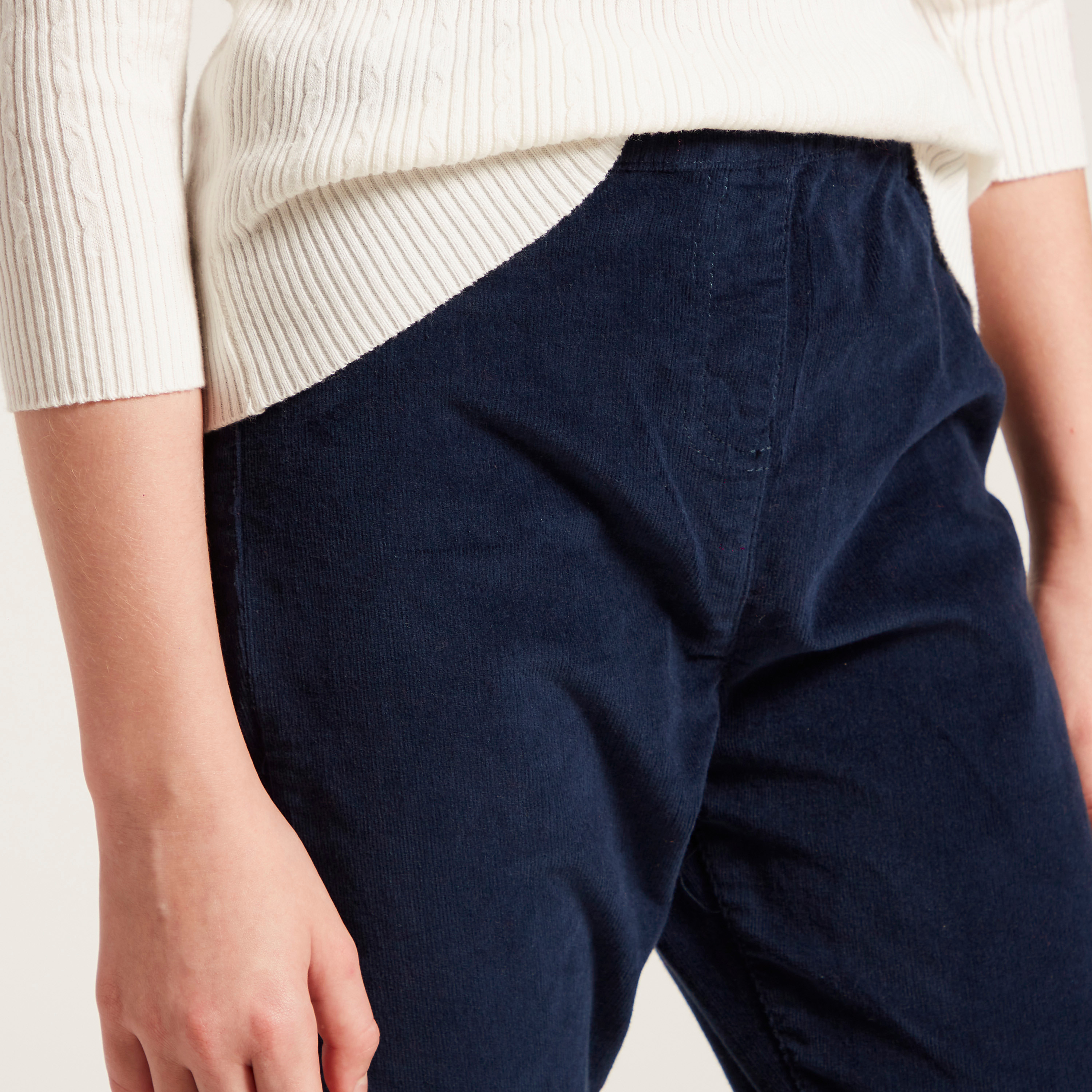 Juniors Solid Jeggings with Elasticated Waistband and Pockets-girls-clothing-bottoms-jeansandjeggings-image-3