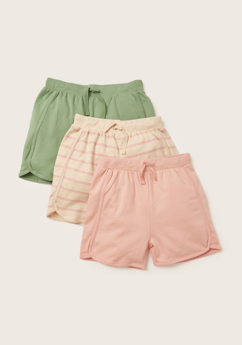 Juniors Assorted Shorts with Pockets and Drawstring Closure - Set of 3-Shorts-image-0