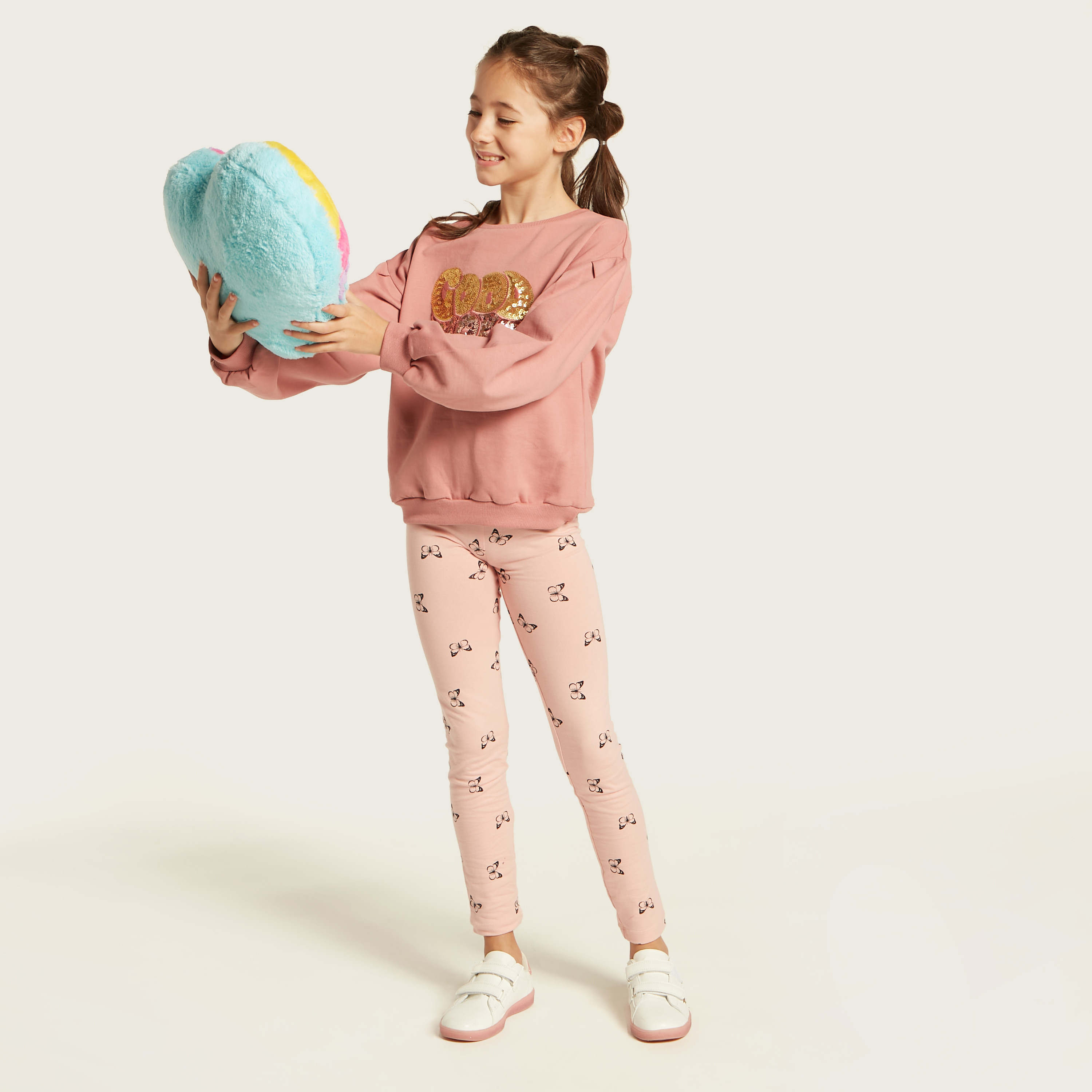 Juniors Butterfly Print Leggings-girls-clothing-multipacks-image-2