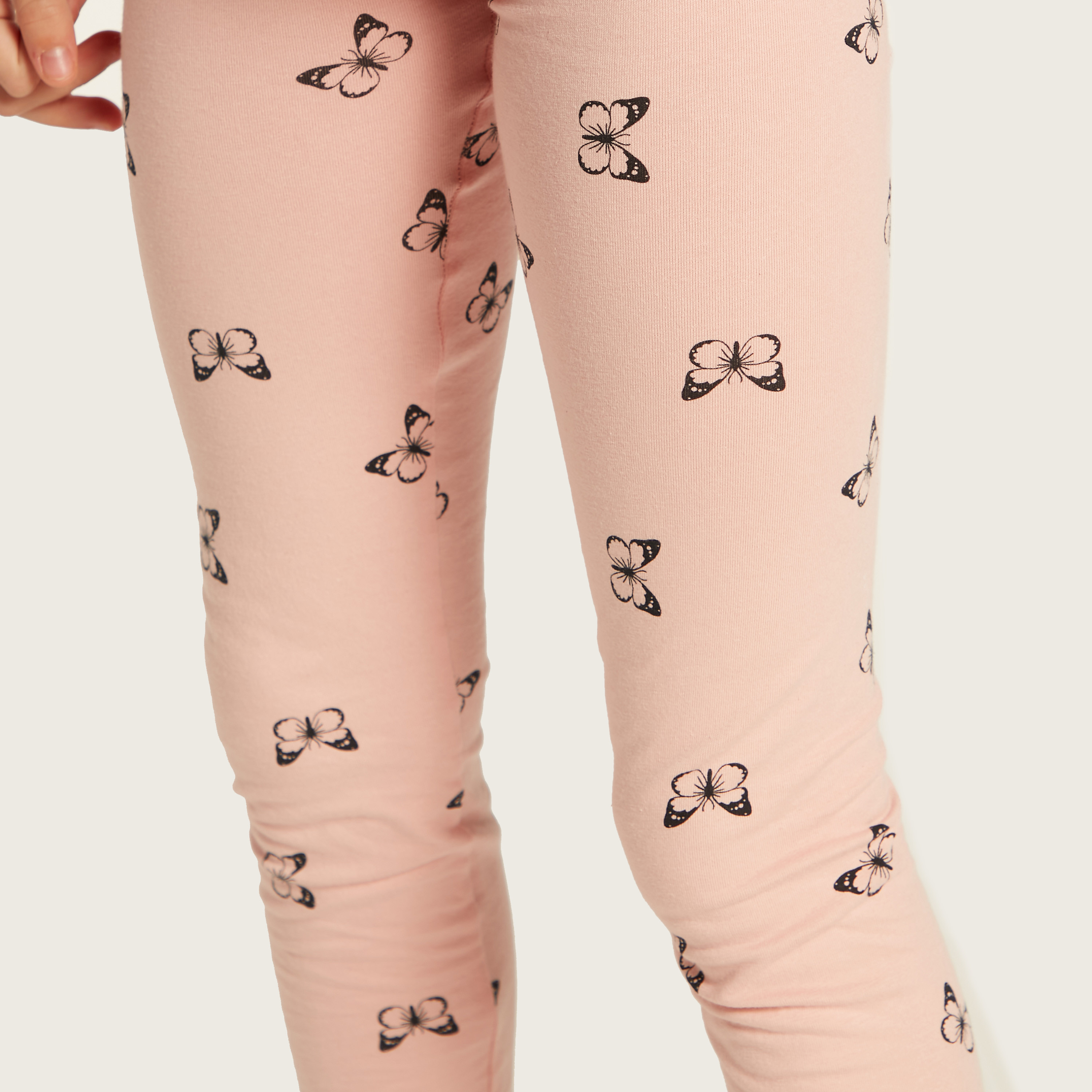 Juniors Butterfly Print Leggings-girls-clothing-multipacks-image-4