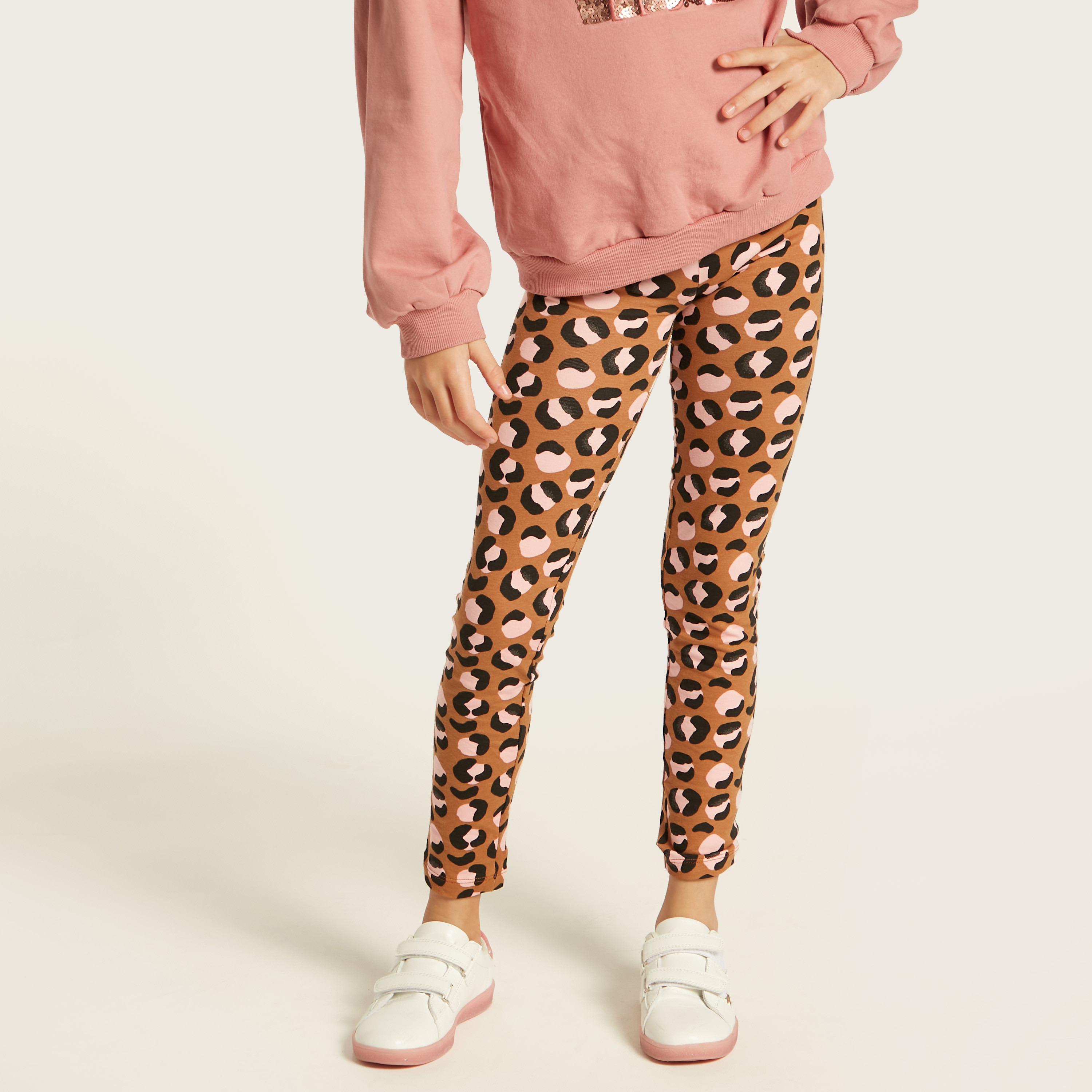Juniors Butterfly Print Leggings-girls-clothing-multipacks-image-6
