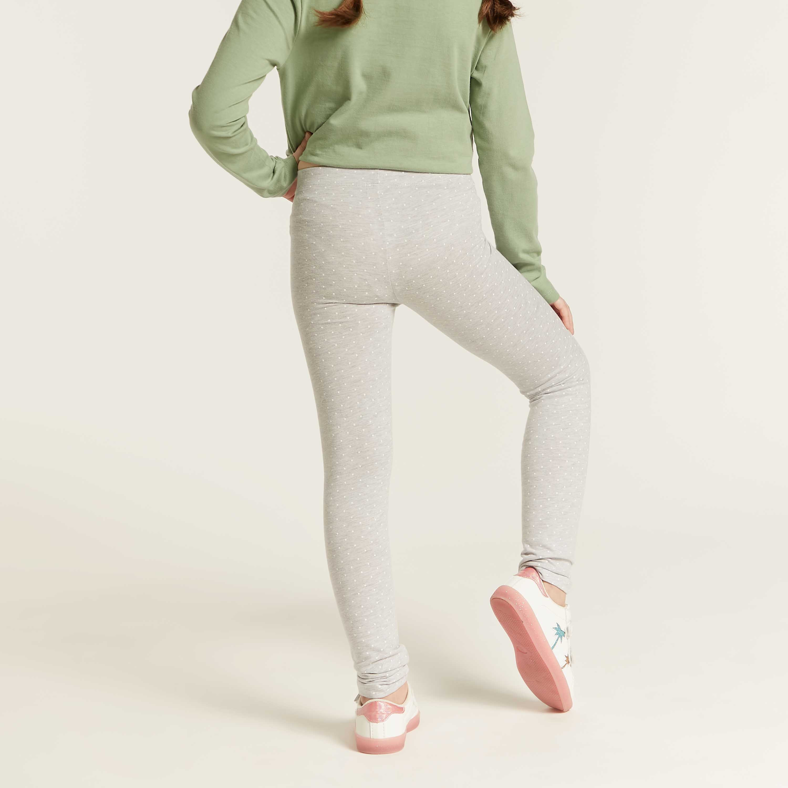 Juniors Assorted Leggings with Elasticated Waistband - Set of 5-girls-clothing-multipacks-image-11