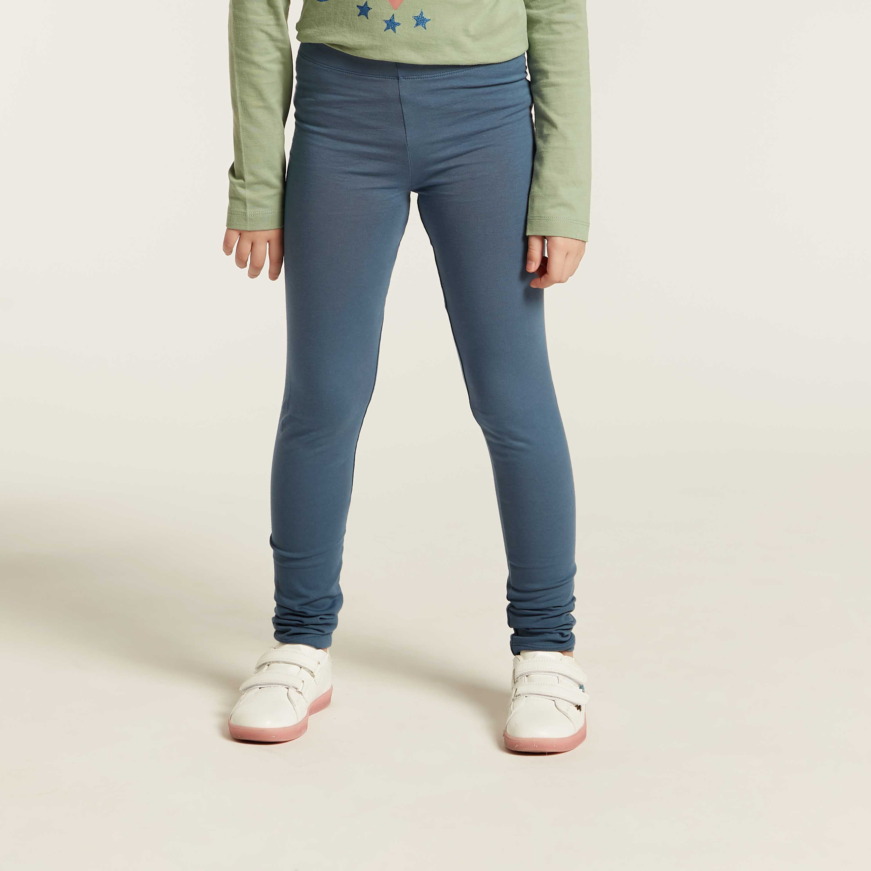 Juniors Assorted Leggings with Elasticated Waistband - Set of 5-girls-clothing-multipacks-image-3
