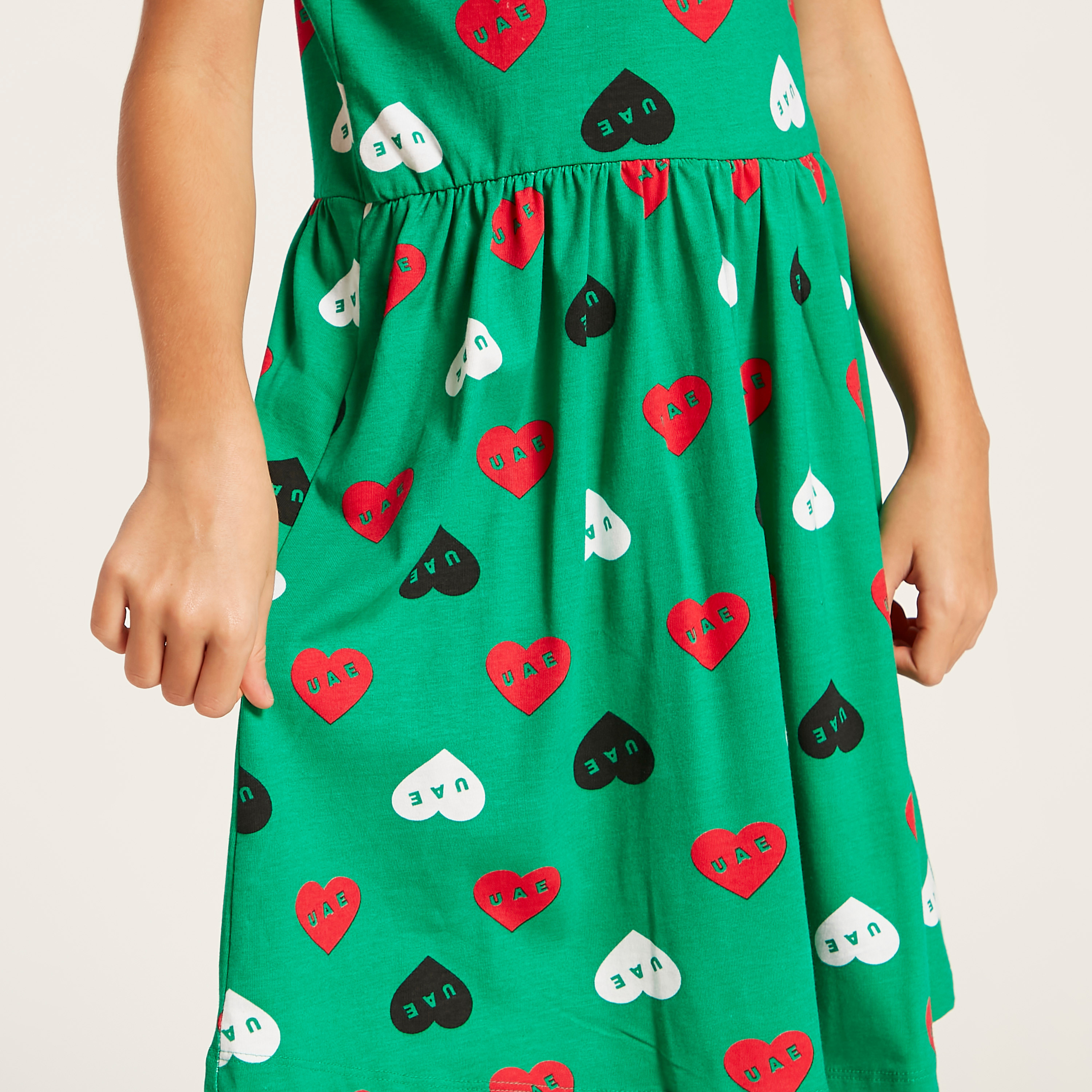 Juniors UAE National Day Dress with Short Sleeves-girls-clothing-dressesandjumpsuits-image-3