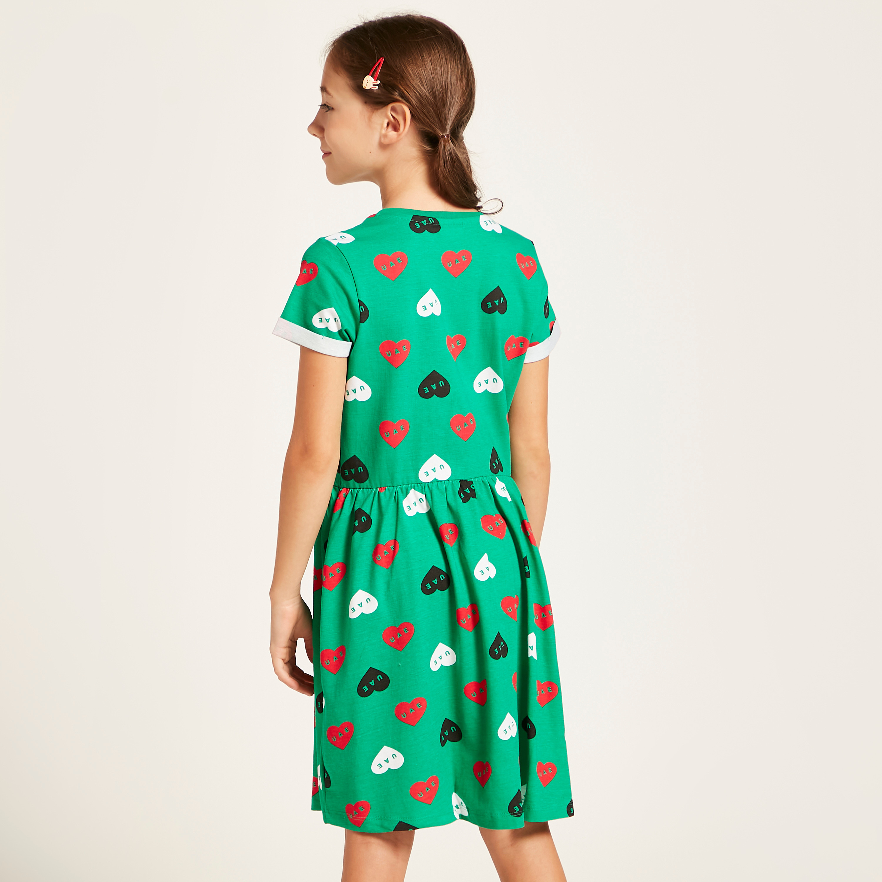 Juniors UAE National Day Dress with Short Sleeves-girls-clothing-dressesandjumpsuits-image-4