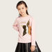 Juniors Embellished T-shirt with Long Sleeves-T Shirts-thumbnail-1