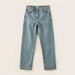 Juniors Solid Jeans with Pockets and Button Closure-Jeans and Jeggings-thumbnail-0