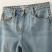 Juniors Solid Jeans with Pockets and Button Closure-Jeans and Jeggings-thumbnail-1