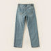 Juniors Solid Jeans with Pockets and Button Closure-Jeans and Jeggings-thumbnail-2