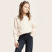 Textured Pullover with Long Sleeves-Sweaters and Cardigans-thumbnail-1