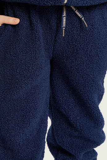 Bossini Panelled Jog Pants with Pockets and Drawstring Closure