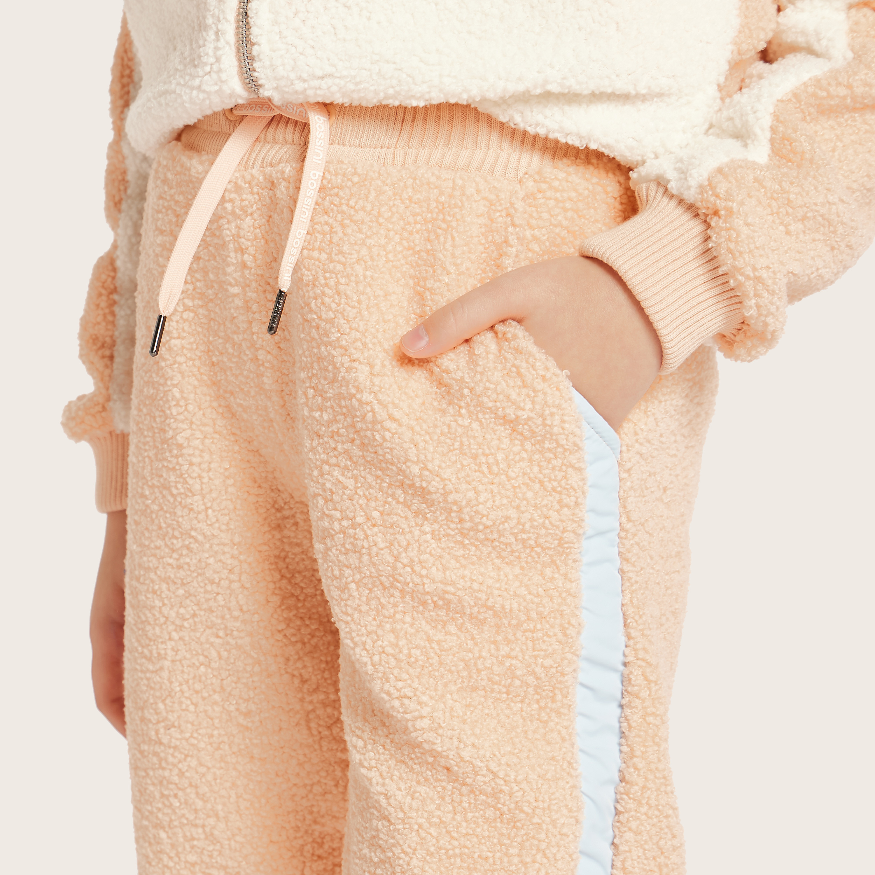 Bossini Panelled Jog Pants with Pockets and Drawstring Closure-girls-clothing-bottoms-joggersandtrackpants-image-3