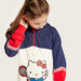 Sanrio Hello Kitty Print Knit Dress with Hood and Long Sleeves-Dresses%2C Gowns and Frocks-thumbnail-1