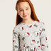 Sanrio All-Over Hello Kitty Print Knit Dress with Long Sleeves-Dresses-thumbnail-2