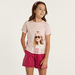 Barbie Print Crew Neck T-shirt-T Shirts-thumbnail-1
