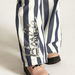 Solid Crew Neck T-shirt and Striped Jumpsuit Set-Clothes Sets-thumbnail-3