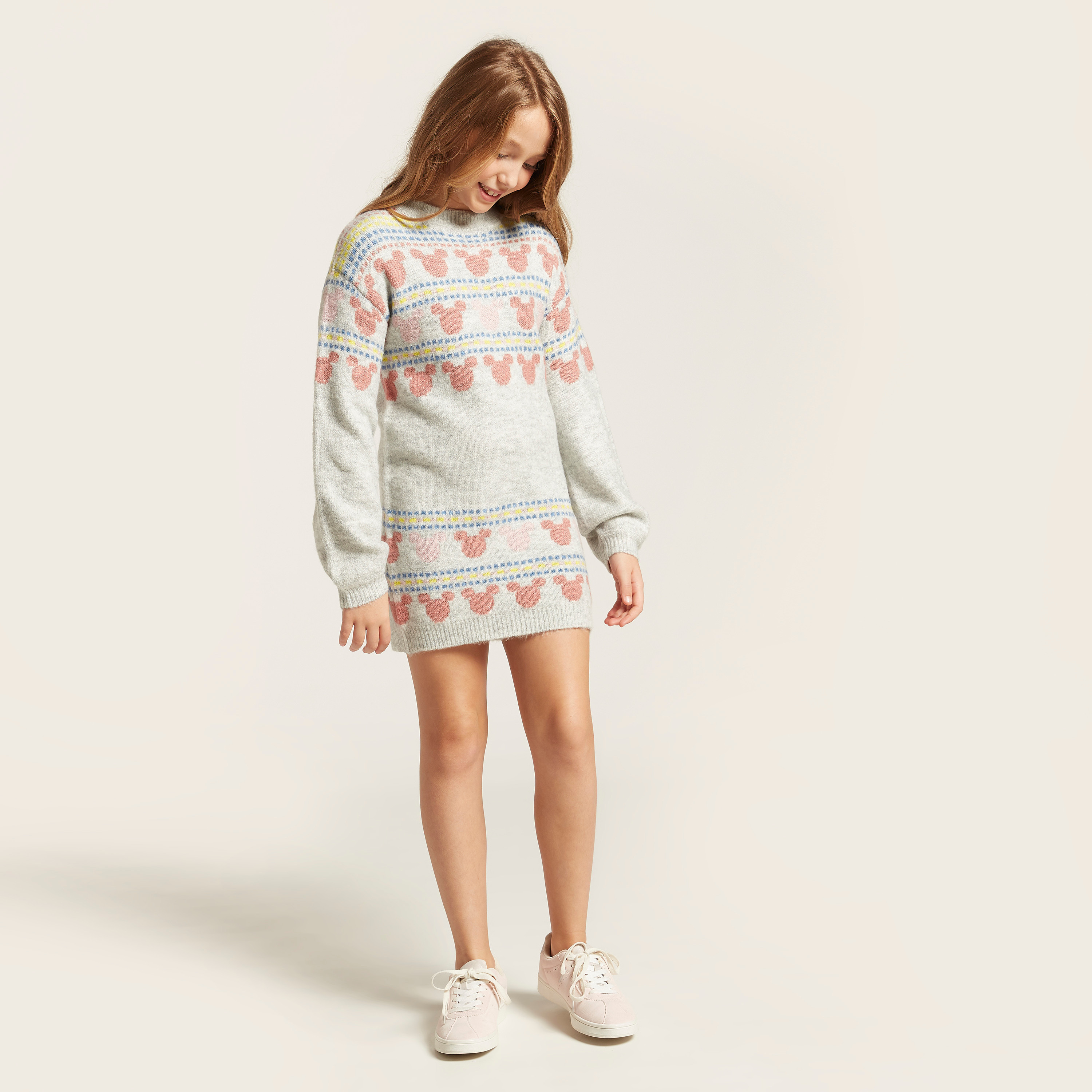 فستان بأكمام طويلة وطبعات ميكي ماوس من ديزني-girls-clothing-dressesandjumpsuits-image-2