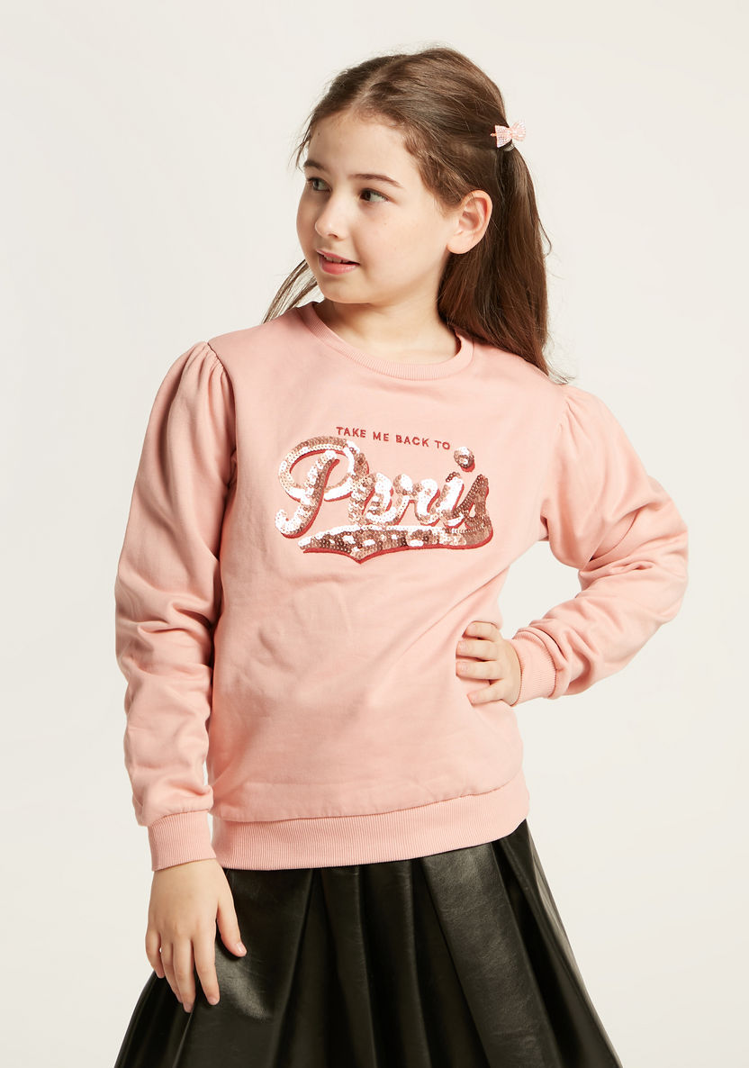 Iconic Embellished Pullover with Long Sleeves-Sweaters and Cardigans-image-1