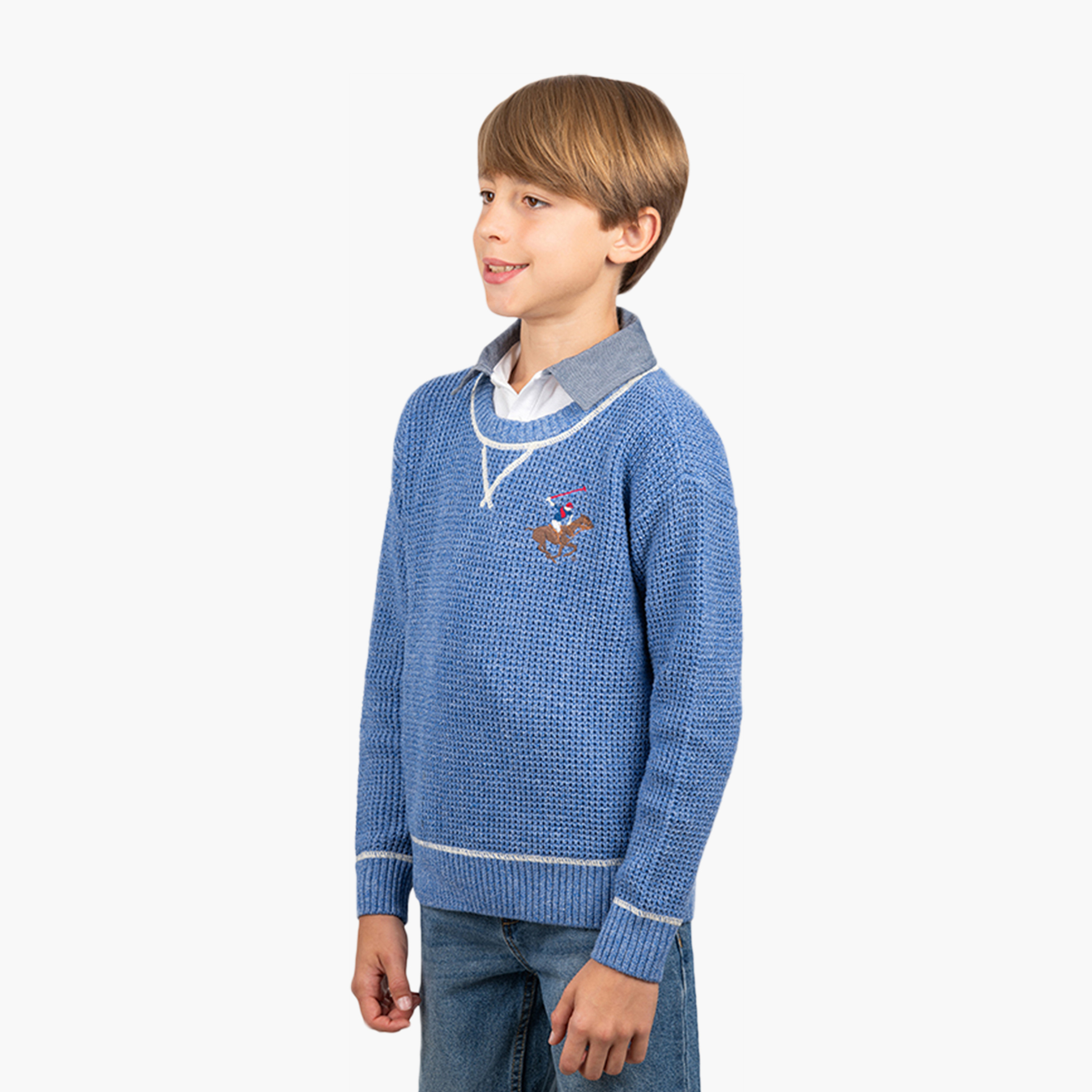كنزة برقبة دائرية من بيفرلي هيلز بولو كلوب-boys-clothing-jumpersandcardigans-image-2