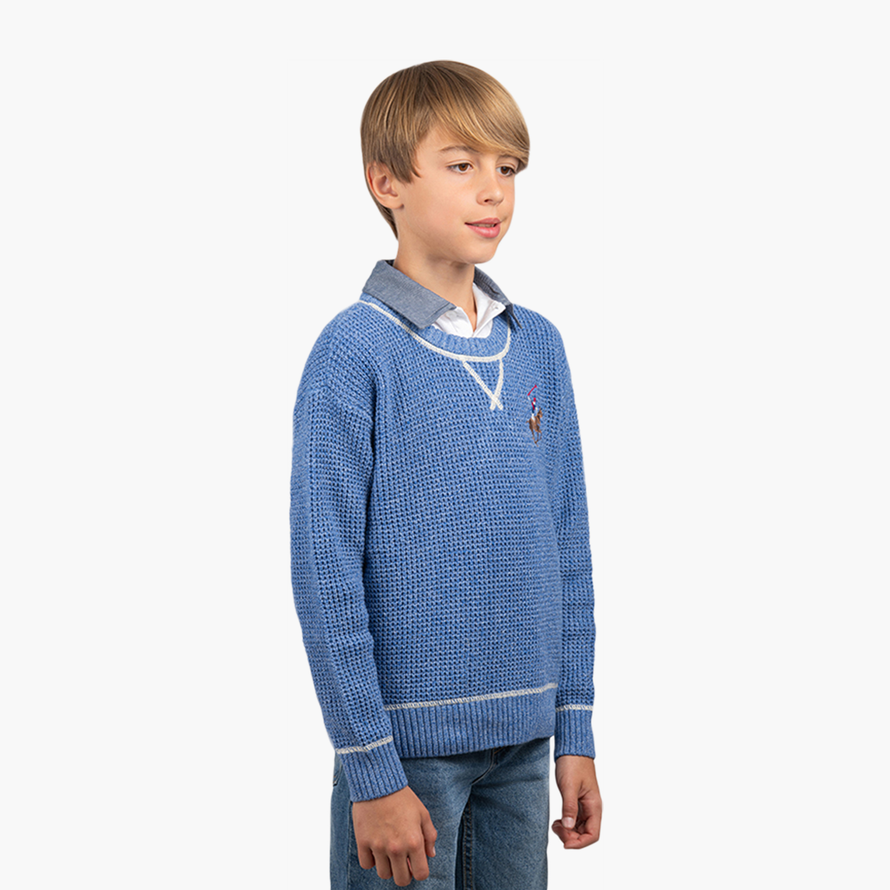 كنزة برقبة دائرية من بيفرلي هيلز بولو كلوب-boys-clothing-jumpersandcardigans-image-3