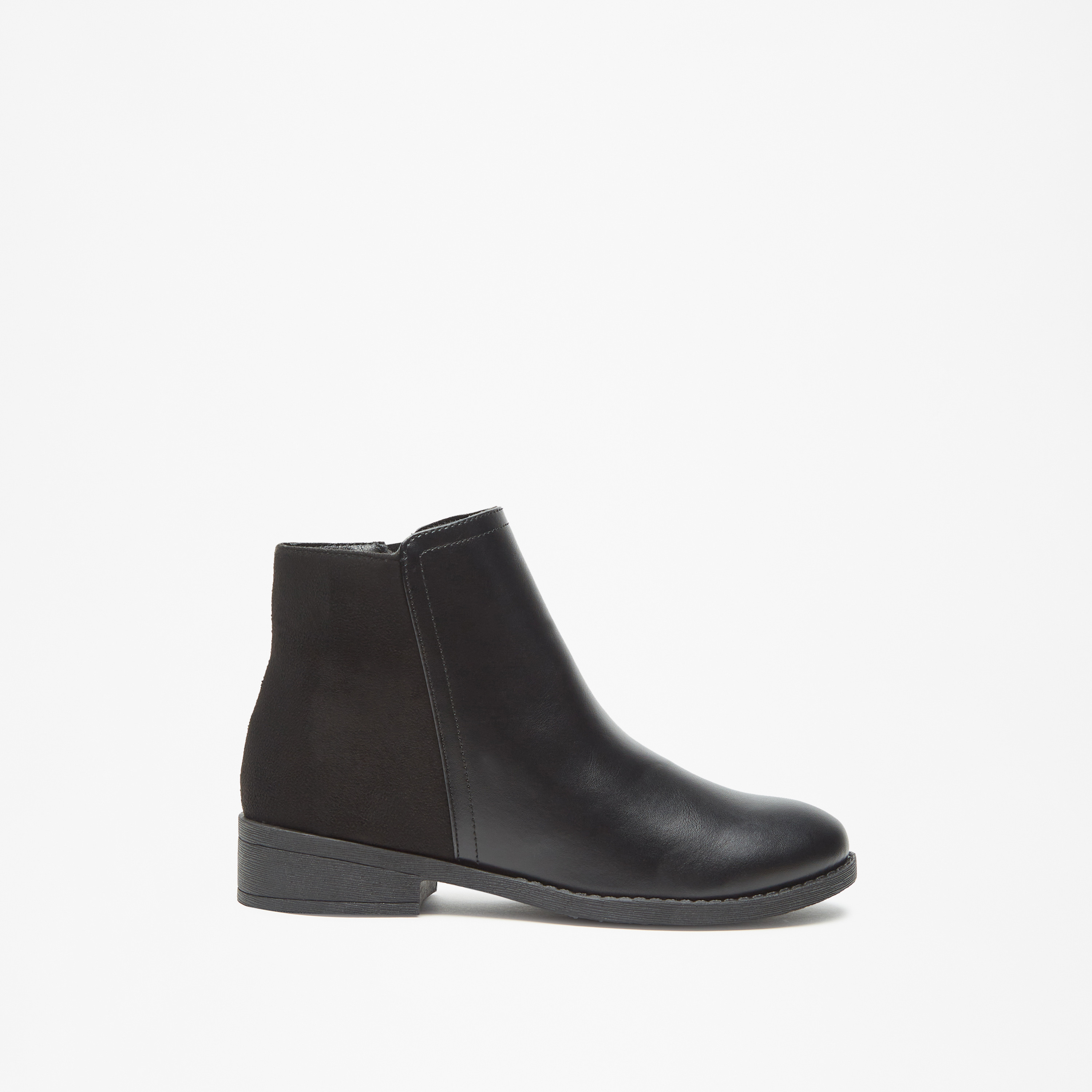 buy-flora-bella-solid-ankle-boots-with-zipper-closure-online