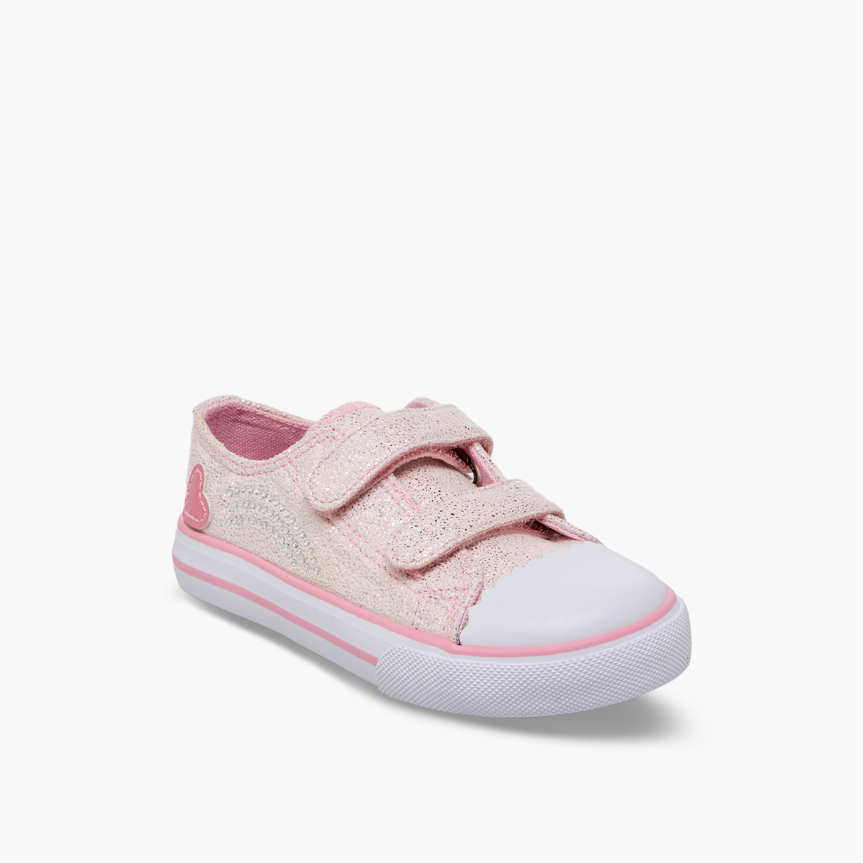 حذاء سنيكرز طول الكاحل بشريط إغلاق لاصق للبنات من فلورا بيلا-girls-shoes-sneakers-image-2