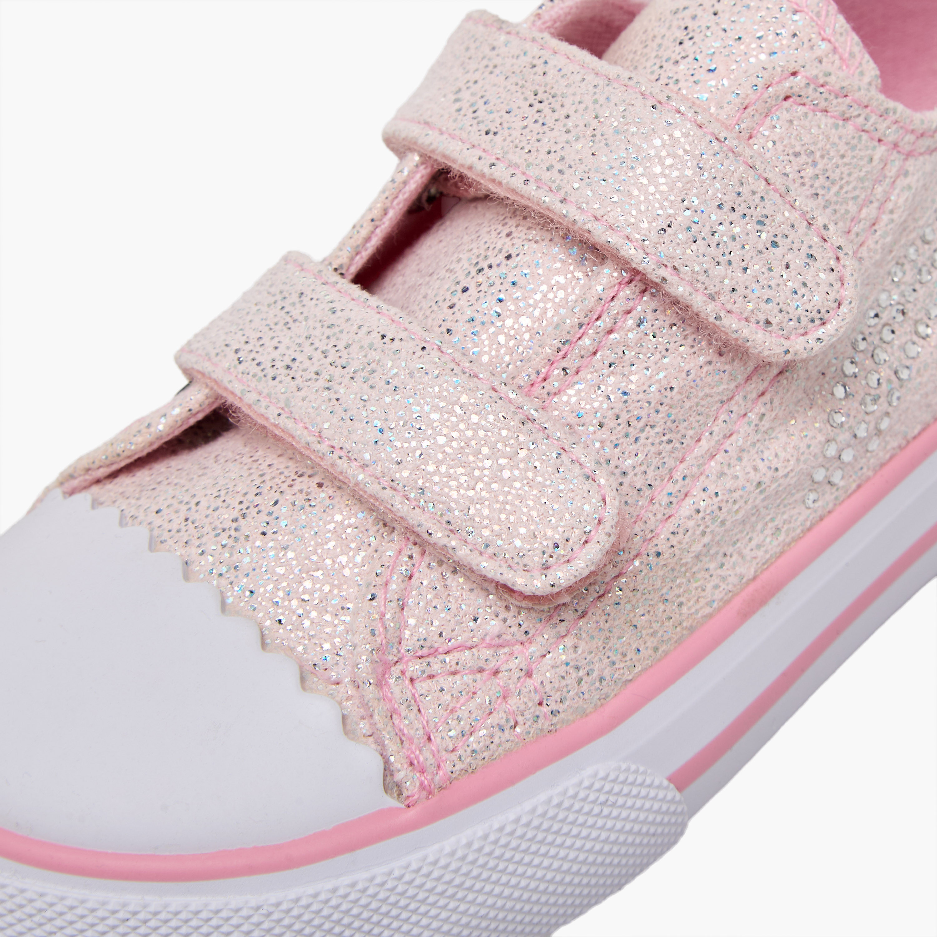 حذاء سنيكرز طول الكاحل بشريط إغلاق لاصق للبنات من فلورا بيلا-girls-shoes-sneakers-image-7