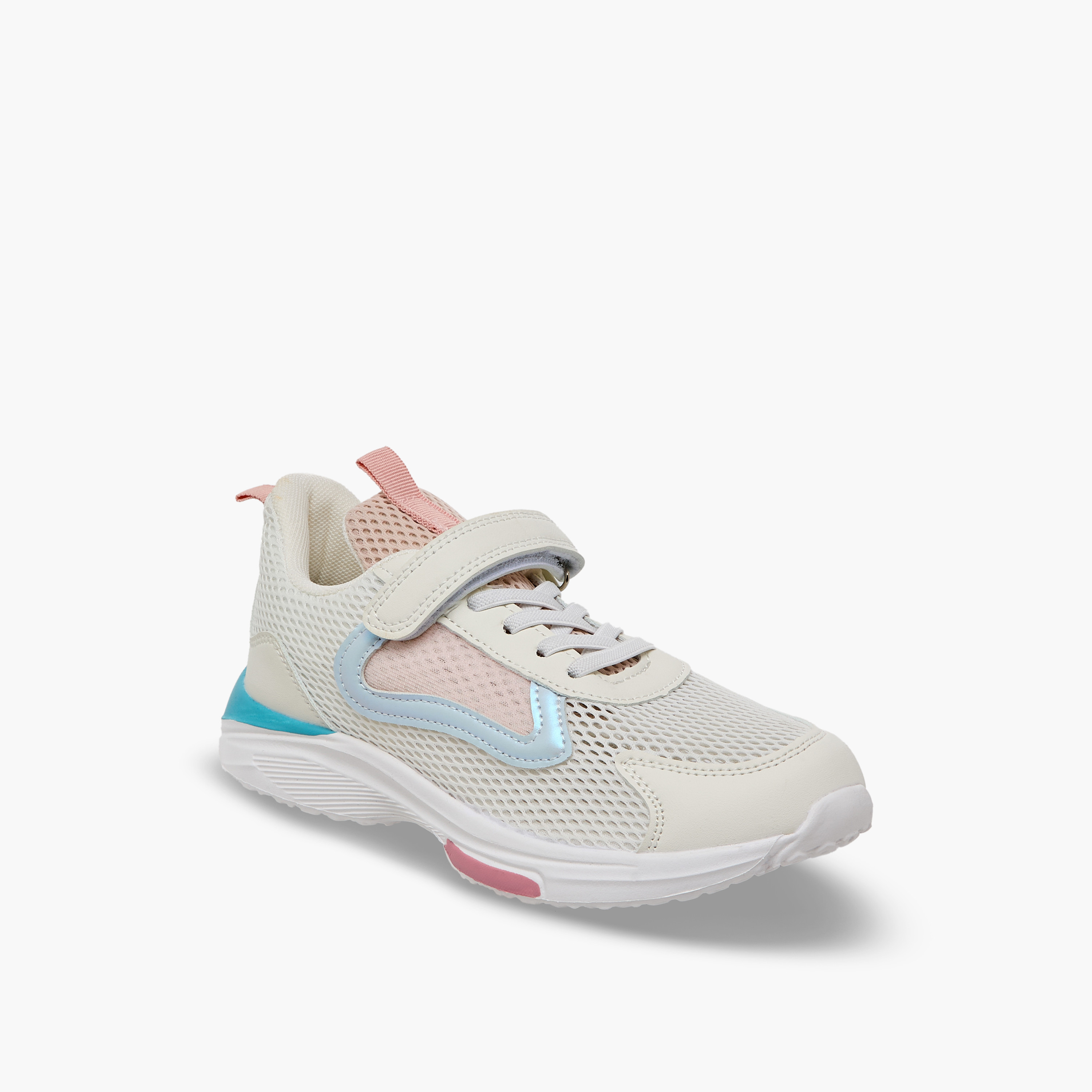 حذاء سنيكرز طول الكاحل بشريط إغلاق لاصق للبنات من فلورا بيلا-girls-shoes-sneakers-image-2