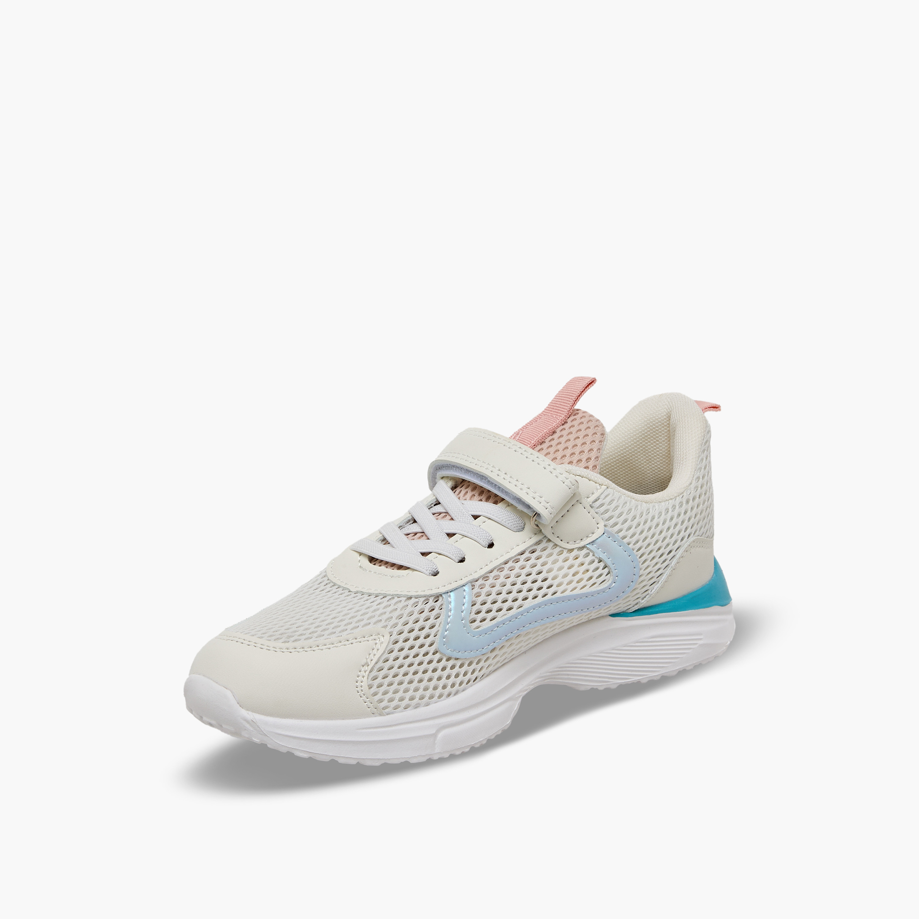 حذاء سنيكرز طول الكاحل بشريط إغلاق لاصق للبنات من فلورا بيلا-girls-shoes-sneakers-image-4