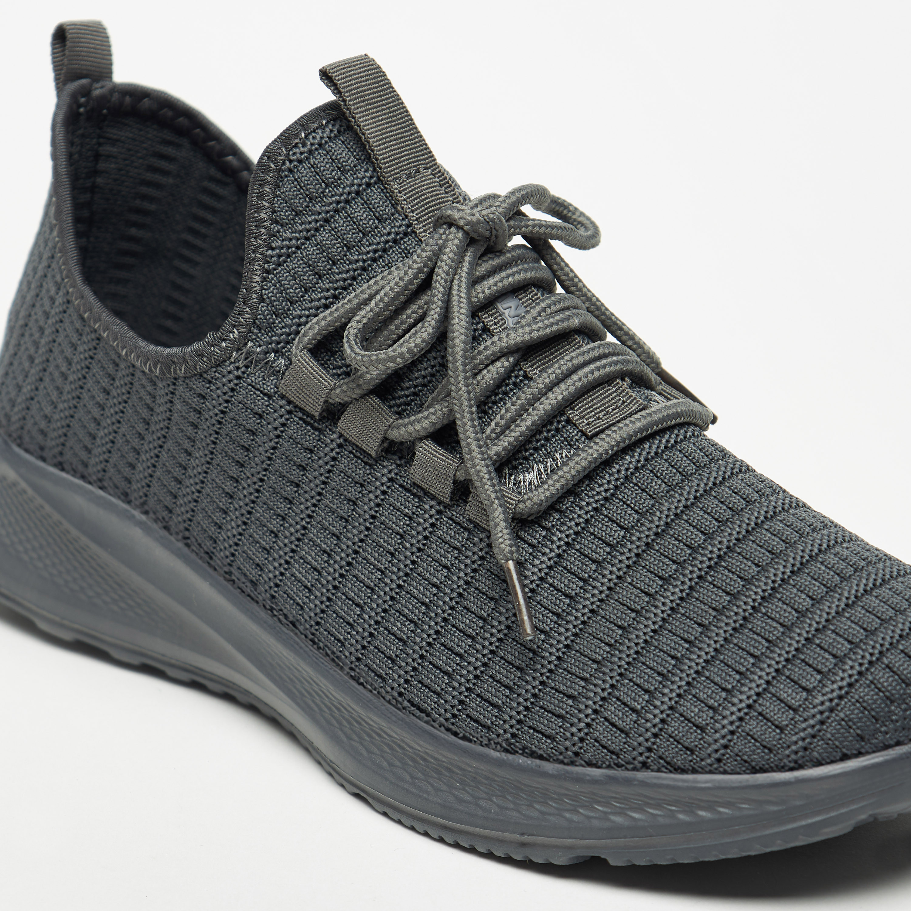 Oakland By Shoexpress Mesh Textured Shoes with Lace-Up Closure-sports-men-shoes-image-5