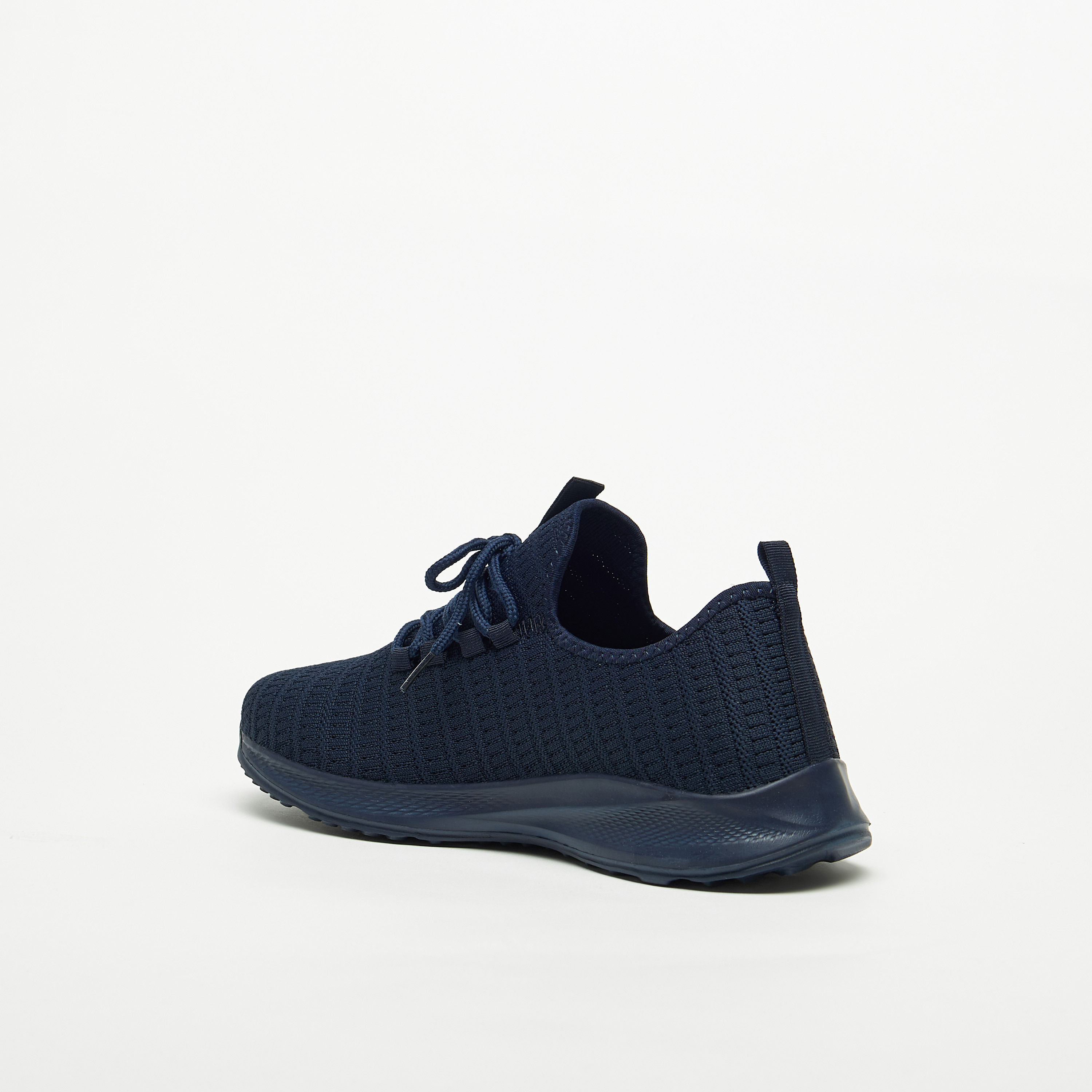 حذاء شبكي بارز الملمس برباط إغلاق من أوكلان-sports-men-shoes-image-2
