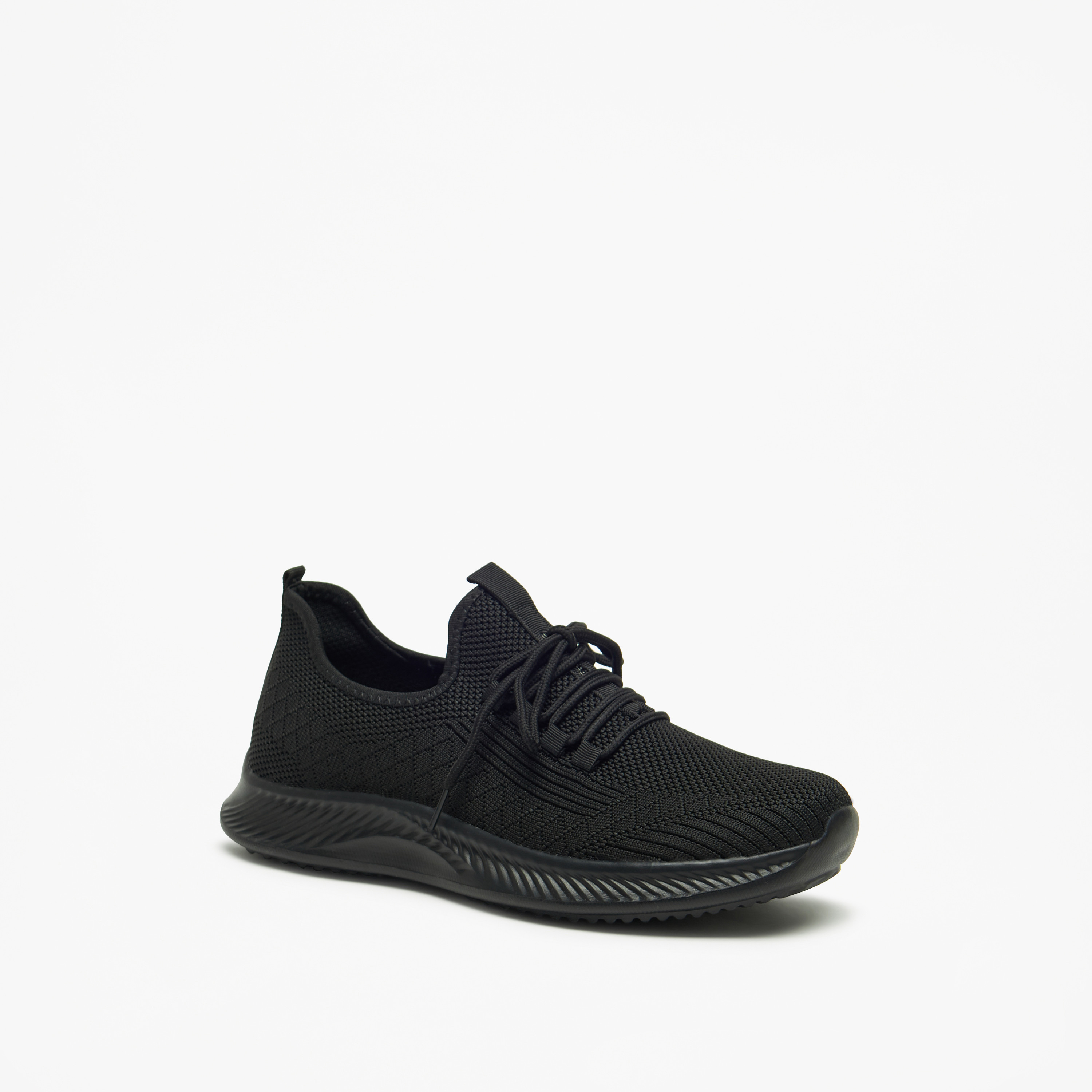 Oakland By Shoexpress Mesh Textured Shoes with Lace-Up Closure-sports-men-shoes-image-1