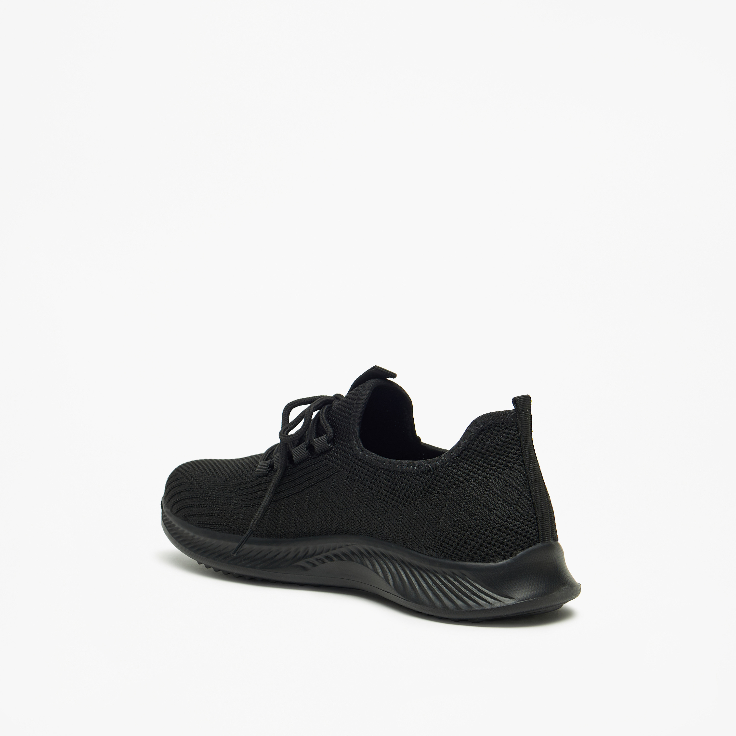 Oakland By Shoexpress Mesh Textured Shoes with Lace-Up Closure-sports-men-shoes-image-2