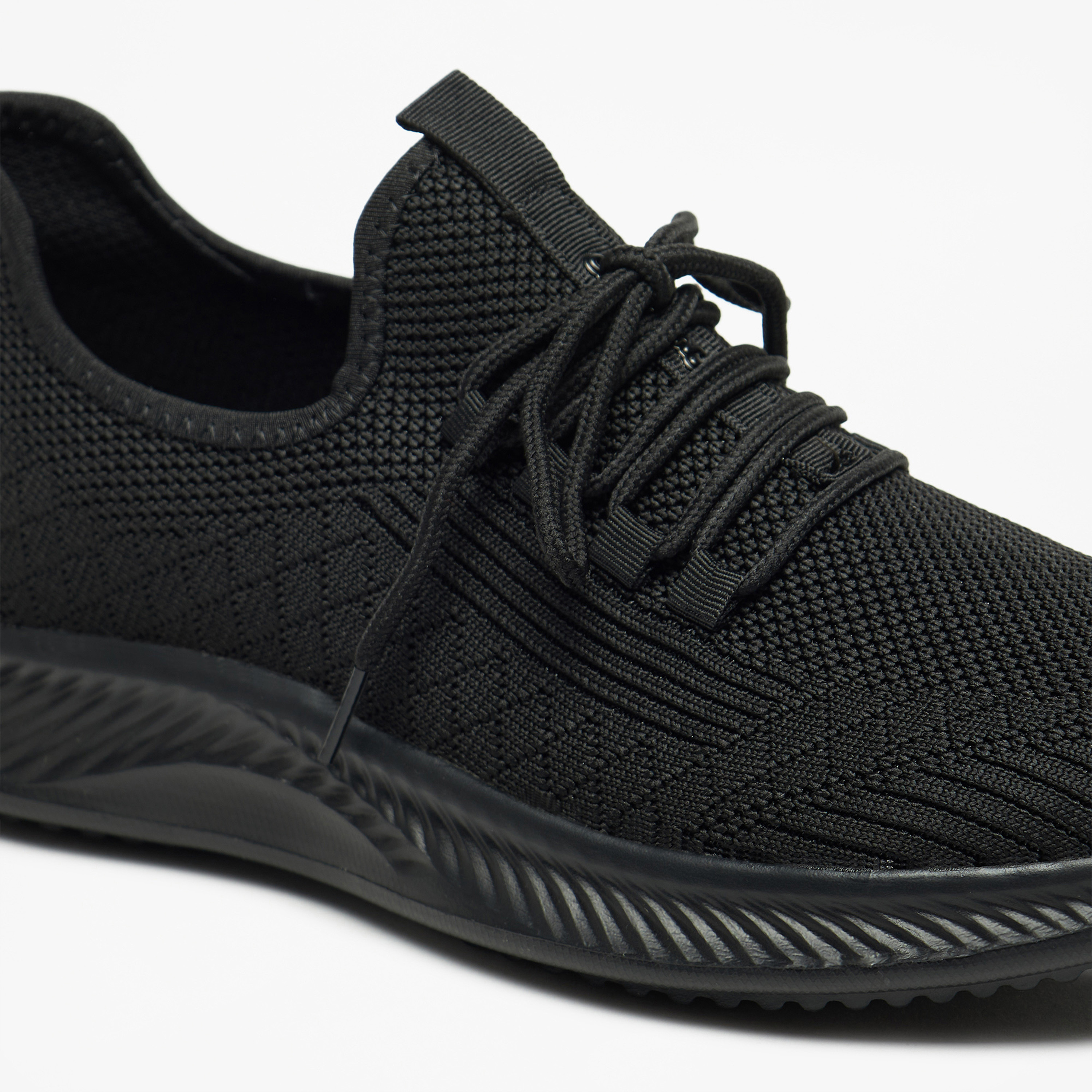 Oakland By Shoexpress Mesh Textured Shoes with Lace-Up Closure-sports-men-shoes-image-5