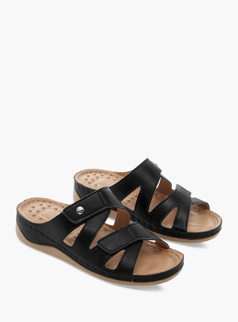 صندل بأحزمة سادة سهل الارتداء من فلورا بيلا-women-shoes-flats-sandals-image-1