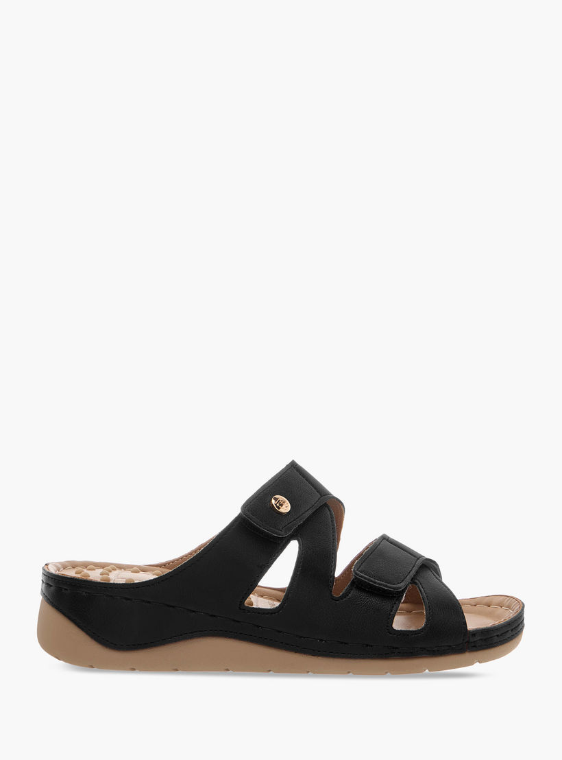 صندل بأحزمة سادة سهل الارتداء من فلورا بيلا-women-shoes-flats-sandals-image-3