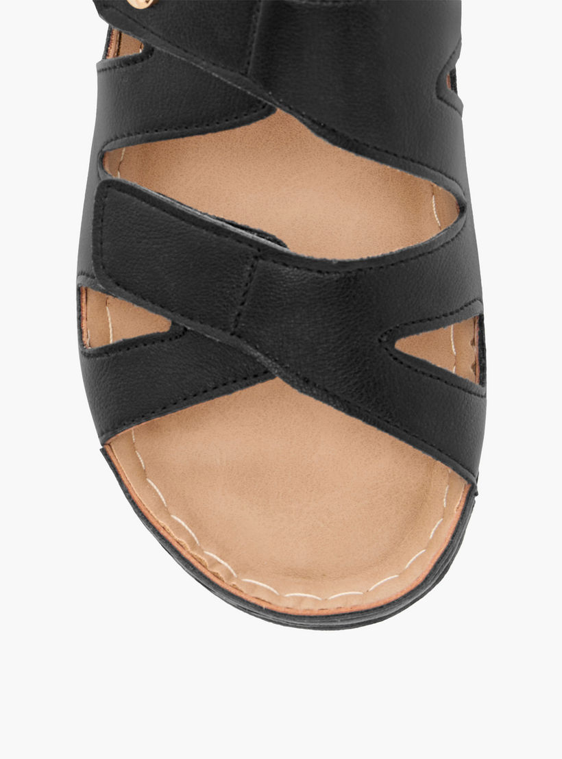 صندل بأحزمة سادة سهل الارتداء من فلورا بيلا-women-shoes-flats-sandals-image-4
