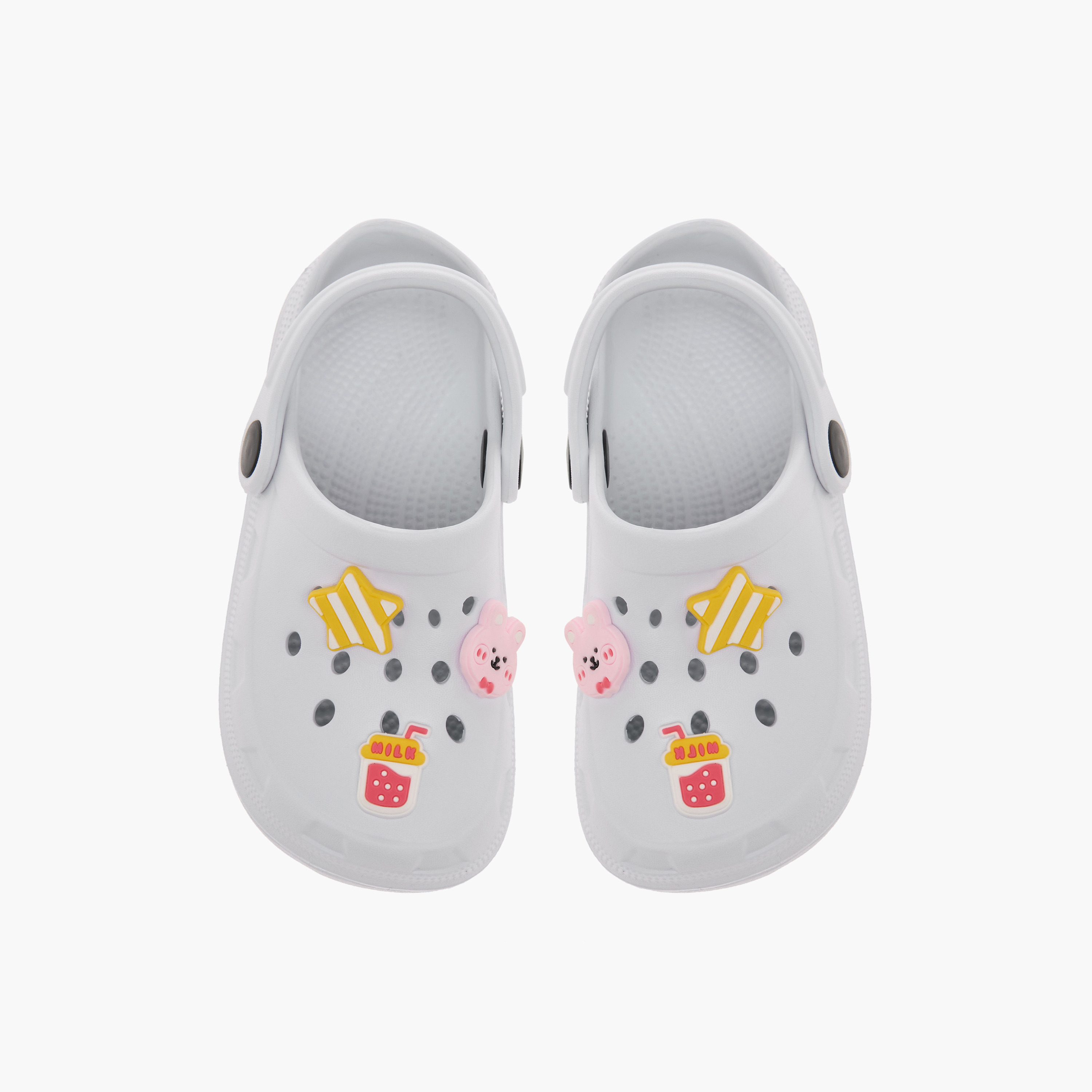 Flora Bella Embossed Clogs with Backstrap-girls-shoes-sandals-image-1