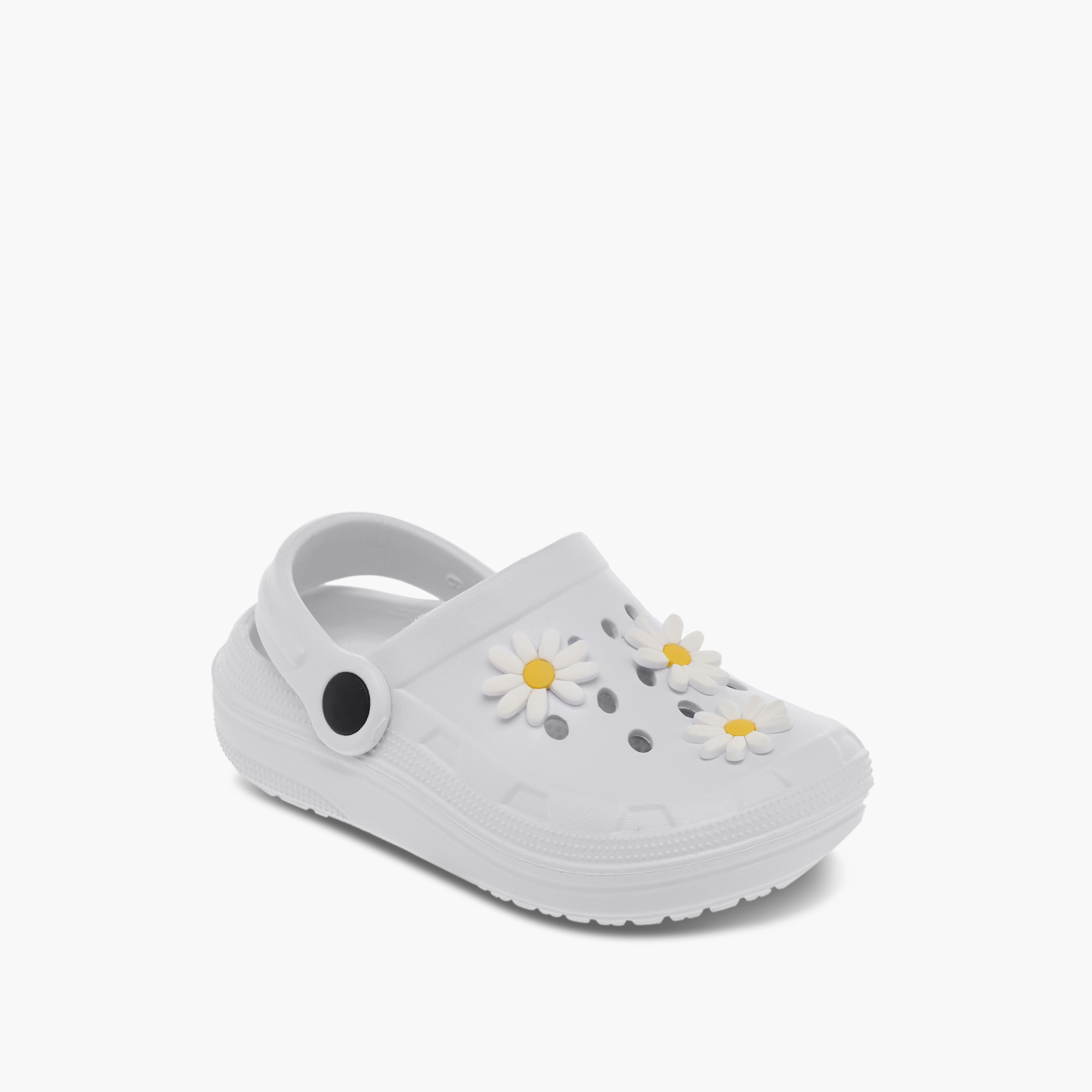 Flora Bella Floral Embossed Clogs with Backstrap-girls-shoes-sandals-image-2