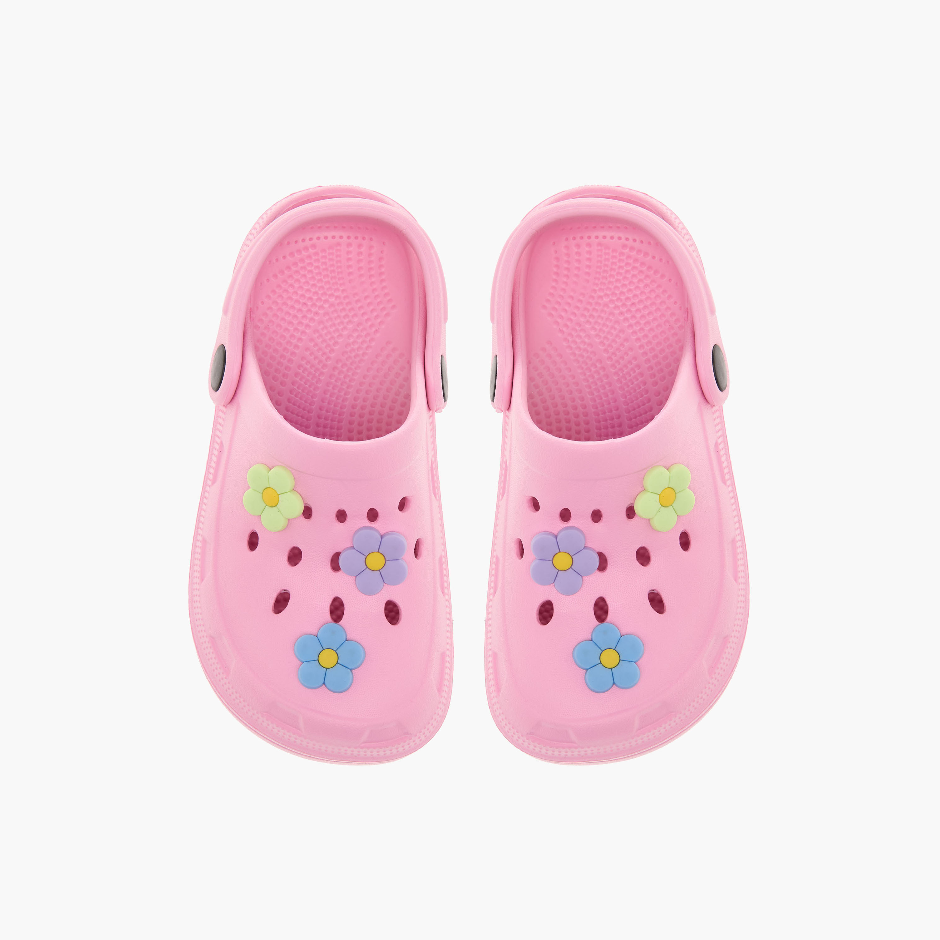 Flora Bella Floral Accent Clogs with Backstrap-girls-shoes-sandals-image-1