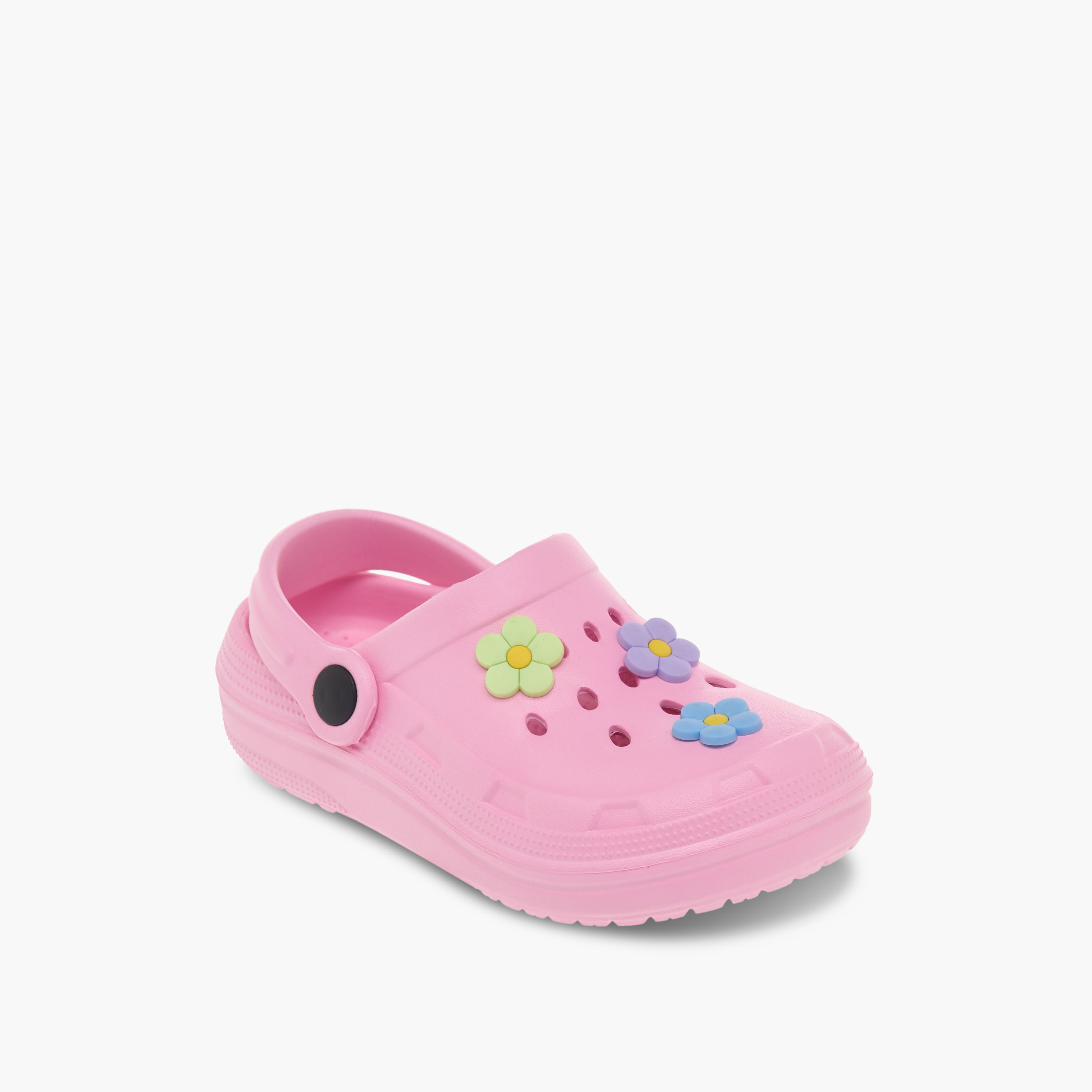 Flora Bella Floral Accent Clogs with Backstrap-girls-shoes-sandals-image-2