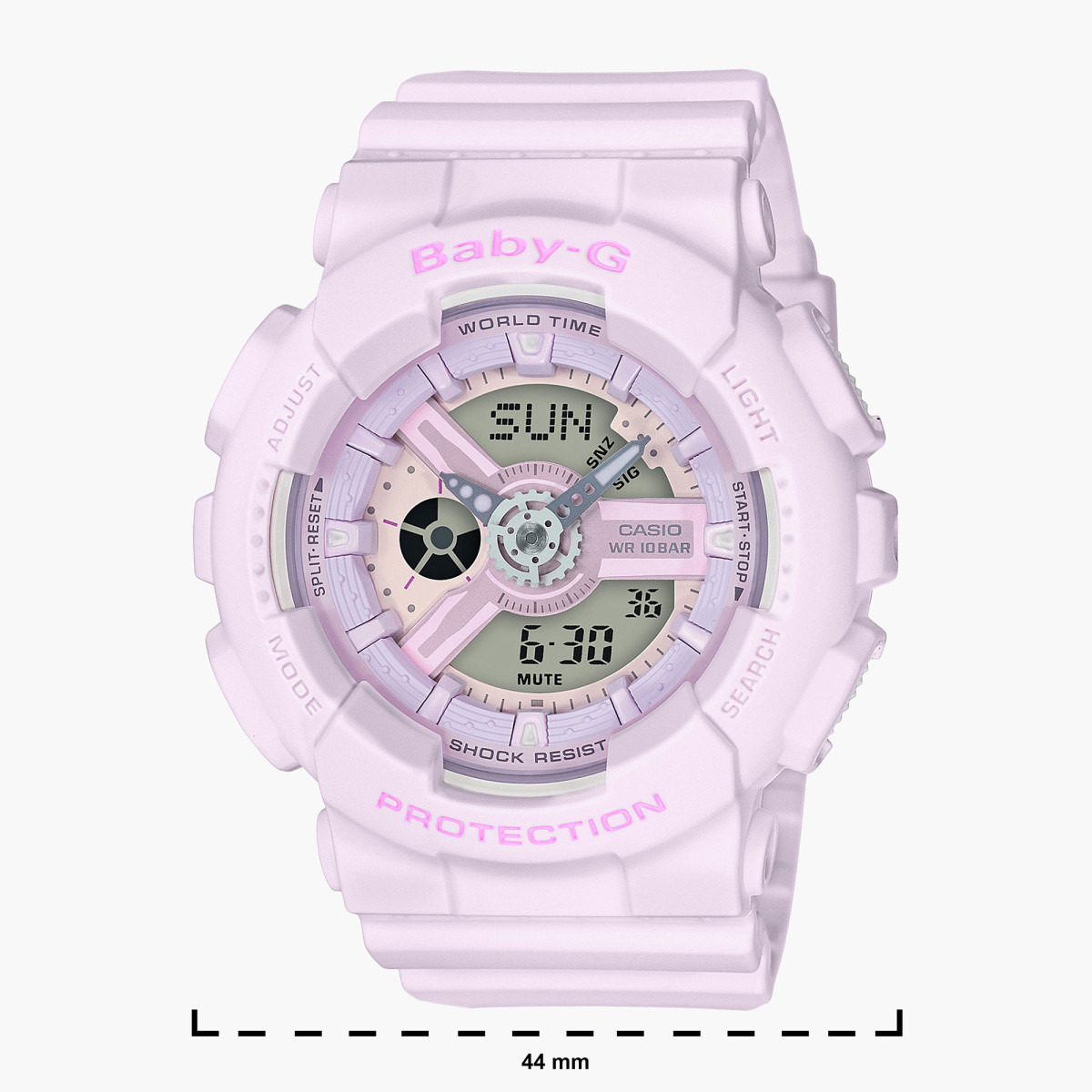 Buy Women's Casio Baby-G Women's Pink Analog/Digital Resin Strap Watch  BA-110-4A2DR Online | Centrepoint Kuwait