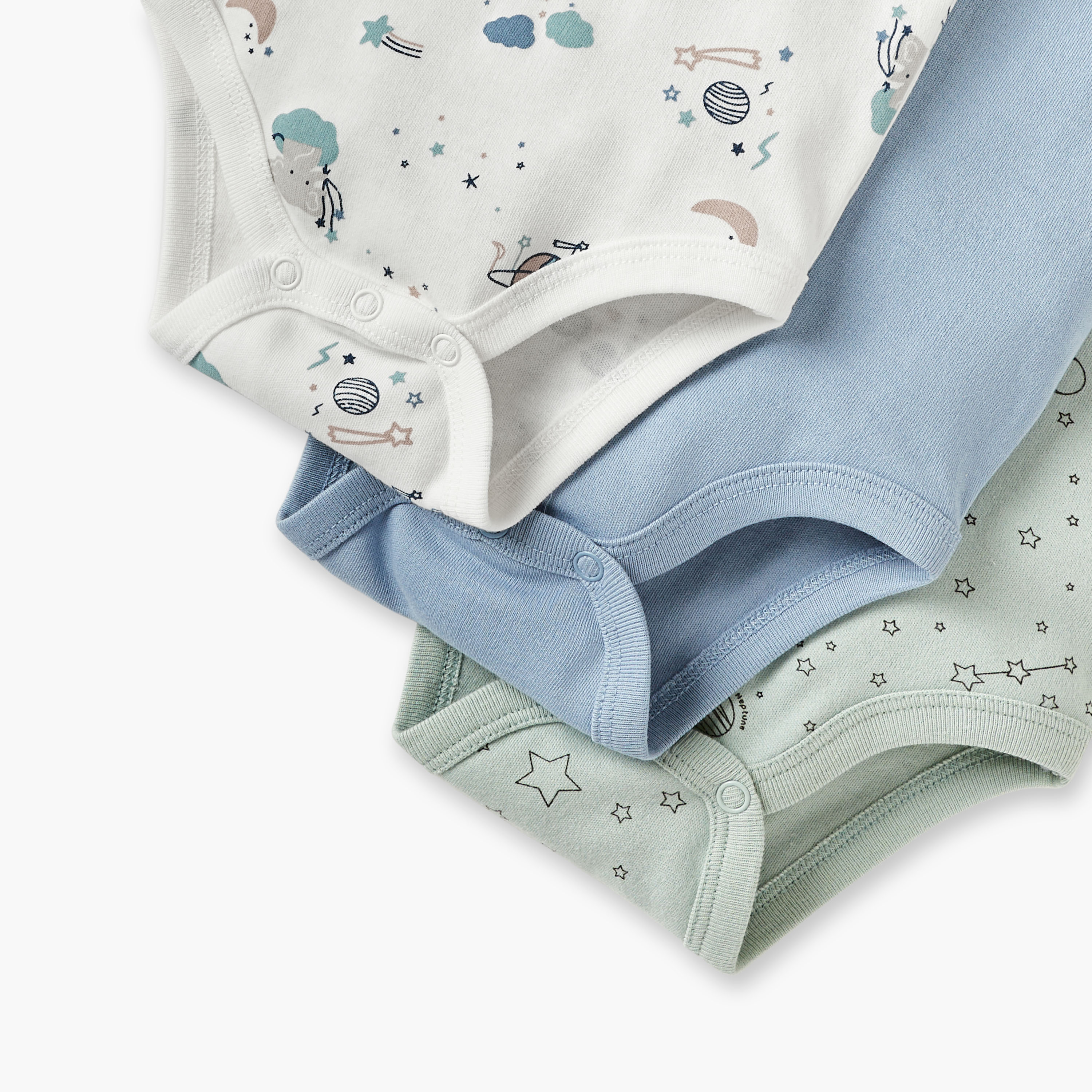 Juniors Space Print Sleeveless Bodysuit - Set of 3-baby-boys-clothing-bodysuits-image-6