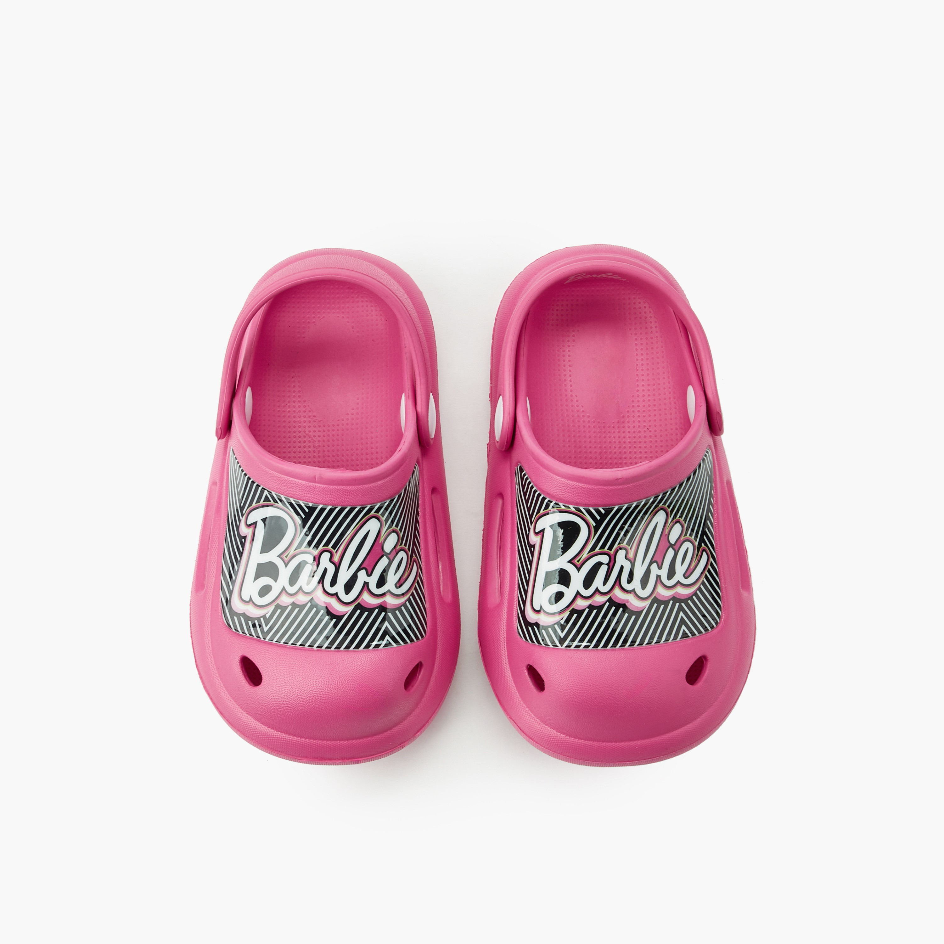 Barbie Girls Printed Clogs-girls-shoes-flipflopsandslides-image-1